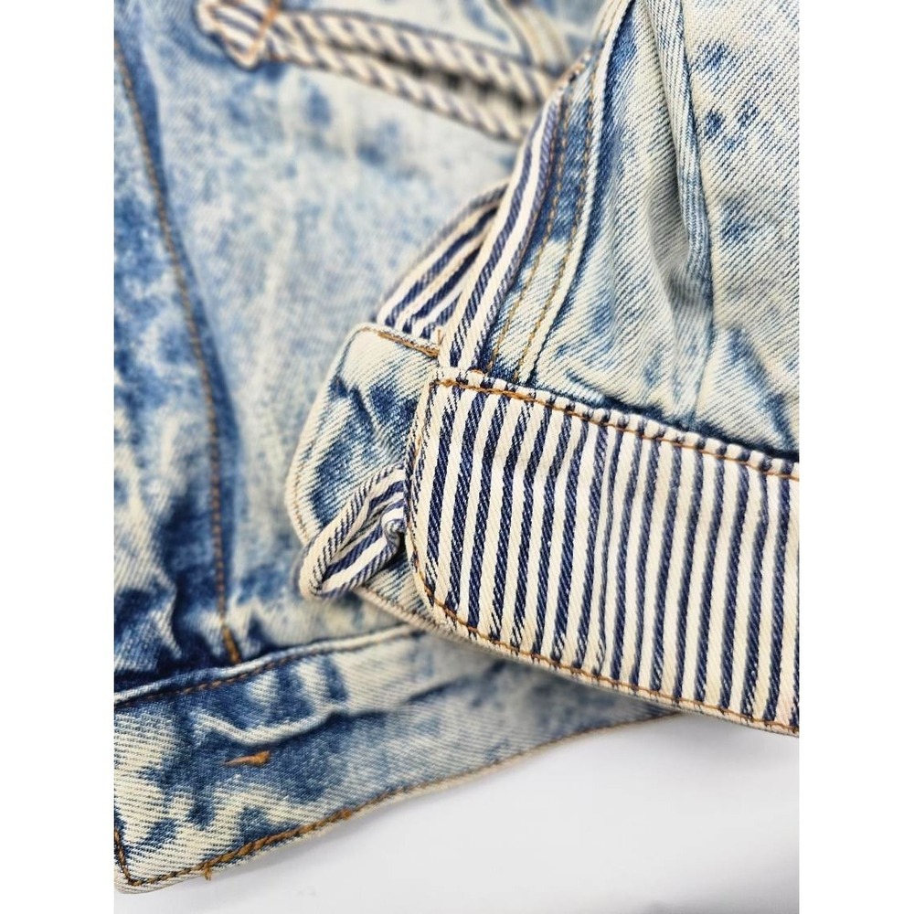 Vintage GET USED Classic Jeans RN 71554 by Elie Demin Striped Lining and Cuffs M - Picture 11 of 13